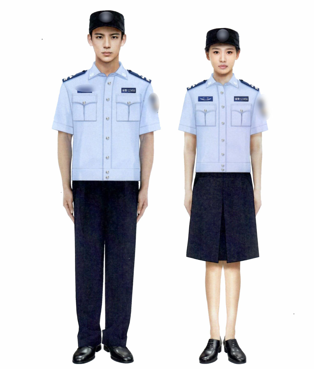 文职辅警夏执勤服