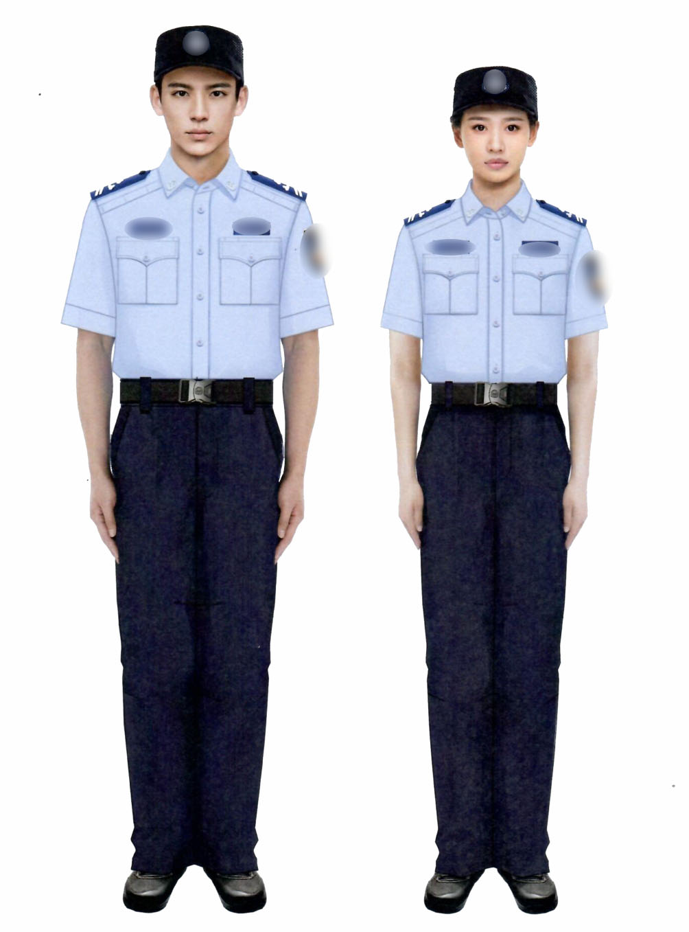 勤务辅警夏执勤服